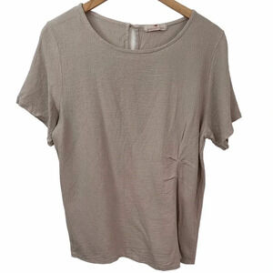 Lands Downunder Beige 100% Cotton Small top